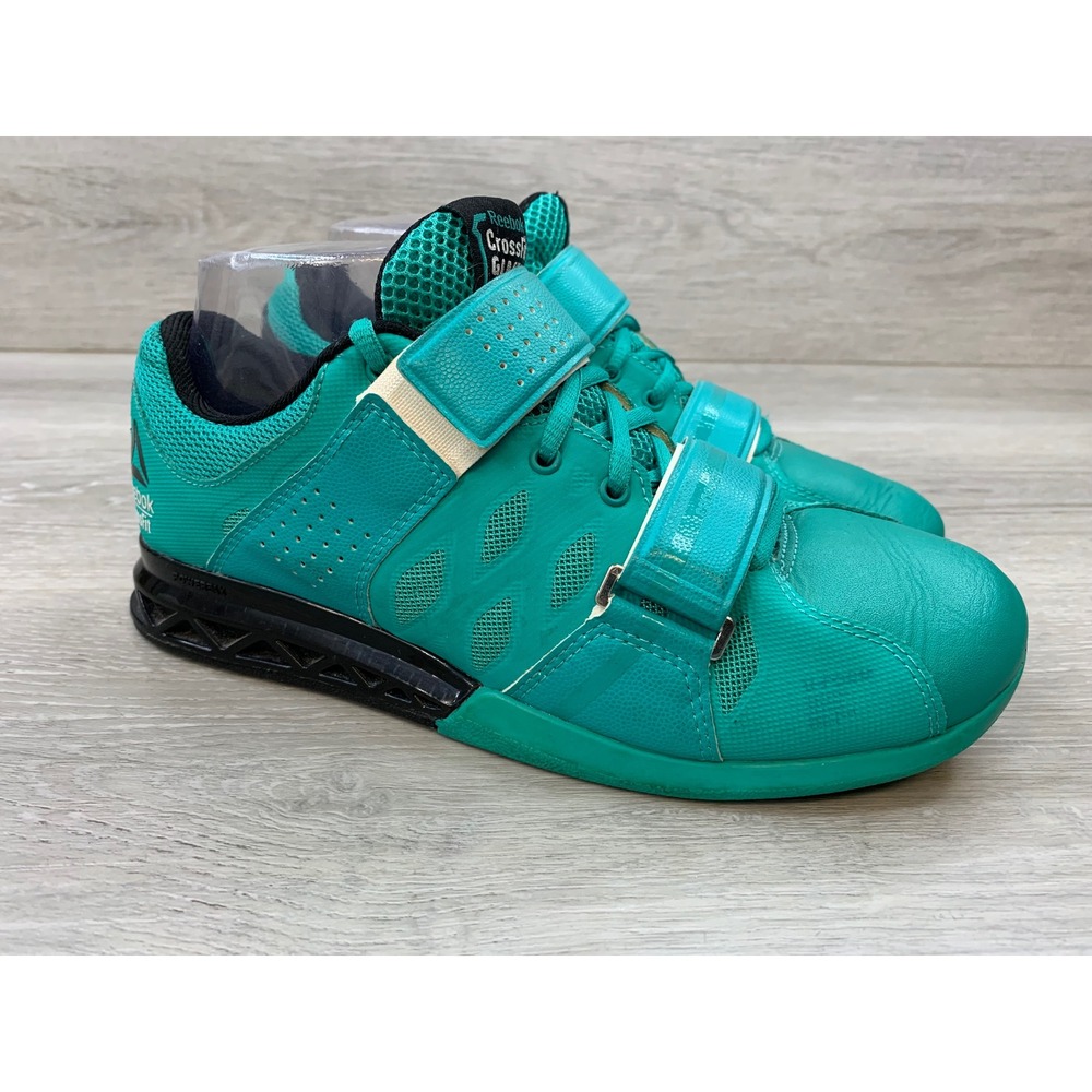 Reebok CrossFit Lifter Plus 2.0 Women's Teal Black Weightlifting Shoes 7.5